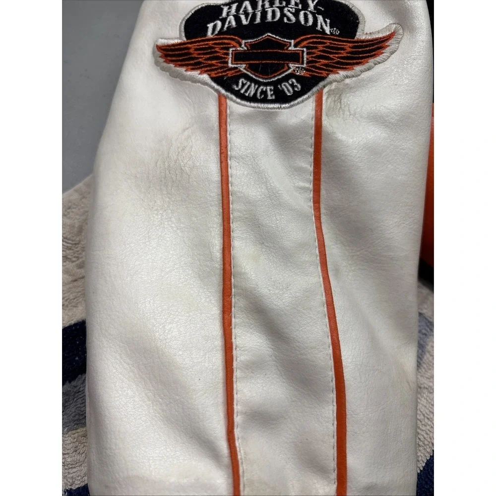 Youth Harley Davidson Varsity Letterman Jacket Marked Size 7 **See Description**